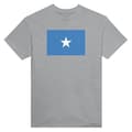 T-shirt - PIXELFORMA - Flag af Somalia - 100% bomuld - Sport grå - Korte ærmer Grå S