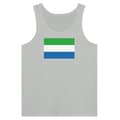 Sierra Leone Flag Tank Top i grått Grå jag