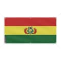 Banderoll Flagga Bolivia - PIXELFORMA - 120x240cm - Hållbar polyester - 6 förstärkta öglor