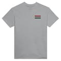 T-shirt - PIXELFORMA - Ungarsk flag - 100% bomuld - Klassisk pasform - Korte ærmer Grå jag