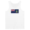 Linne - Brittiska Jungfruöarnas flagga - Vit - 100 % bomull - Slim fit - Blandat Vit XXL
