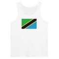 Tanzania Flag Tank Top i Vit Vit jag