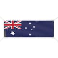 Australian lippubanneri 8 silmukkaa 110x330 cm