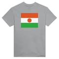 T-shirt - PIXELFORMA - Nigerflag - Grå - 100% bomuld - Korte ærmer Grå XXL