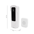 Miniatyrbild 5 av 5: Smart Video Dörrklocka, Trådlös & Uppladdningsbar, Högfientlighetsmikrofon För Tydlig Kommunikation, 2.4Ghz Wifi-anslutning, 166° Vidvinkelobjektiv