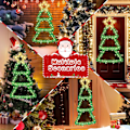 Miniatyrbild 8 av 8: GlobaLink LED-julklappsträd, 110 LED, Vikbart Batteridrivet Ljus för Inomhus/Utomhusbruk warm white