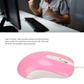 Miniatyrbild 8 av 8: Trådbunden Gamingmus RGB Bakgrundsbelyst 3500DPI 4 Knappar Ergonomisk Design Trådbunden Datormus Rosa