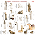 Miniatyrbild 2 av 5: Willow Tree Nativity Figurset Staty Handmålad Dekoration Julgåva ~ Jesus 10 piece set