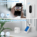 Miniatyrbild 5 av 6: Smart Säkerhetsuppgradering: 2.4G WiFi Smart Video Dörrklocka Kamera, AI Människodetektering, Live View, 2-Vägs Interaktiv Ljudkommunikation, Mörkerseende,