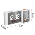Miniatyrbild 2 av 5: Väckarklockradio, digital väckarklocka för sovrum med USB-port, stor LED-display med ljusstyrka, FM-radio vid sängen med insomningstimer Style 2