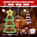 Miniatyrbild 5 av 8: GlobaLink LED-julklappsträd, 110 LED, Vikbart Batteridrivet Ljus för Inomhus/Utomhusbruk warm white