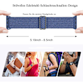 Miniatyrbild 2 av 5: Justerbar Flätad Solo Loop, Mjuk Elastisk Nylon Apple Watch Armband För 42/44/45mm Series 7 6 5 4 3 2 1 Se, Unisex Svett- och Vattenresistent Sport