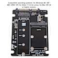 Miniatyrbild 6 av 8: M.2 till SATA-omvandlare, 2-i-1-adapter för högpresterande SSD-installation, Intel Standard Interface & Plug and Play för sömlös integrering med