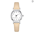 Miniatyrbild 2 av 5: Basic Quartz Watch Dam Small Square Armbandsur Läder Student Beige One size Beige One size