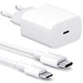 Miniatyrbild 2 av 4: iphone snabbladdare USB-C strömadapter 20W + 2m Kabel Vit
