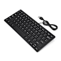 Miniatyrbild 1 av 7: Trådlöst Bluetooth-tangentbord, Mini bärbart tangentbord med enkel växling mellan enheter, Slimmad design för bekväm skrivning och resor