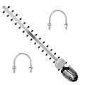 Miniatyrbild 1 av 8: 2.4Ghz Yagi-antenn, Riktantenn med metallkonstruktion för långdistanssignal, Stabil signal 25dBi Högförstärkningsrouter nätverksantenn för