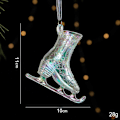 Miniatyrbild 5 av 5: Julgransdekorationer Hängande Juldekorationer Handblåsta Konstprydnader med Rep för Jul Julfest Hemdekorationer Style 2