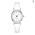Miniatyrbild 2 av 5: Basic Quartz Watch Dam Small Square Armbandsur Läder Student White One size White One size