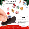 Miniatyrbild 2 av 4: Jul Diamantmålning Magneter Jul Kylskåpsmagnet Diamantkonst Kit Julgran Snögubbe Diamantkit för Vuxna Barn Hantverkspresent Style 1