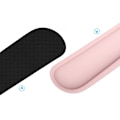 Miniatyrbild 4 av 7: Handledsstöd för datortangentbord, halkfri gummibas, ergonomisk design för smärtlindring vid skrivande, stöd för kontoret, ljusrosa