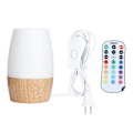 Miniatyrbild 2 av 4: Vit Brus Maskin, Trådlös Bluetooth-högtalare, Högkvalitativ Silikon & Trädesign, Färgstark, Idealisk För Barnrum Och Kontor