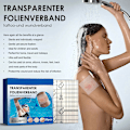 Miniatyrbild 6 av 7: Skyddsfilm för tatueringsvård, vattentät transparent film säkerställer snabb hudreparation, flexibel töjbar självhäftande förband för problemfri användning