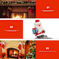 Miniatyrbild 4 av 5: Julstrumphängare för spiselkrans, julstrumphållare för öppen spis Ren Julgran Snögubbe Tomte Spiselkranskrokar Strumphängare Style 3