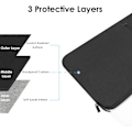 Miniatyrbild 2 av 5: 13-tums bärbar datorfodral för 2023-2022 MacBook Air 13,6 tum Apple M2-chip och 2023-2022 MacBook Pro 13,3 tum (svart)