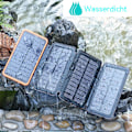 Miniatyrbild 3 av 6: Soldriven Laddare, REAL-KLASSIFICERAD 25000mAh Högkapacitets Powerbank, Tålig Utomhuskamrat med Snabbladdning för iPhone, Samsung &amp; Mer