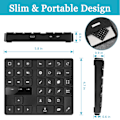 Miniatyrbild 6 av 8: Ergonomisk Bluetooth-numerisk knappsats för förbättrad enhandsmanövrering, hudvänliga material, kompakt design för sömlös integrering i din arbetsyta