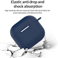 Miniatyrbild 2 av 4: Skyddande Fodral för AirPods 4 (2024), Midnattsblå, med Karabinhållare Midnight Blue