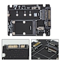 Miniatyrbild 8 av 8: M.2 till SATA-omvandlare, 2-i-1-adapter för högpresterande SSD-installation, Intel Standard Interface & Plug and Play för sömlös integrering med