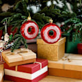 Miniatyrbild 4 av 5: Julgransprydnader, Set med 2 Julhattar och Polkagrisar Juldekorationer Små Hängen Style 4