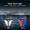 Miniatyrbild 7 av 8: Utomhusbelysning för säkerhet, solcellsdrivna rörelsesensorlampor med 129dB alarm, trådlösa vattentäta applikationer för flera scenarier för gård hem ranch