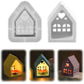 Miniatyrbild 1 av 6: Silikonformar Hus DIY Silikonform Julform Ljusstake Julform Hus Gipsform Silikonform Ljusstake (1 st) 1 del
