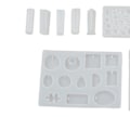 Miniatyrbild 4 av 8: DIY Smyckestillverkningsformar Återanvändbara Mjuka Hållbara Slätare DIY Resinformar Kit för Hängsmycketillverkning