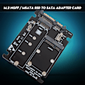 Miniatyrbild 7 av 8: M.2 till SATA-omvandlare, 2-i-1-adapter för högpresterande SSD-installation, Intel Standard Interface & Plug and Play för sömlös integrering med