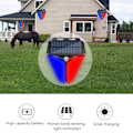 Miniatyrbild 8 av 8: Utomhusbelysning för säkerhet, solcellsdrivna rörelsesensorlampor med 129dB alarm, trådlösa vattentäta applikationer för flera scenarier för gård hem ranch