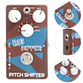 Miniatyrbild 7 av 8: Pitch Shifter Gitarr Pitch Converter Effektpedal Transponering Harmonisk Generator DC 9V