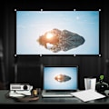 Miniatyrbild 2 av 8: Portabel Projektorduk, 120 tum 16:9 HD Vikbar Skrynkelfri Videoprojektionsduk, Resevänlig 3D-filmstöd Projektorgardin för