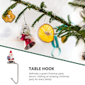 Miniatyrbild 3 av 5: Julstrumphängare för spiselkrans, julstrumphållare för öppen spis Ren Julgran Snögubbe Tomte Spiselkranskrokar Strumphängare Style 3