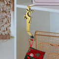Miniatyrbild 2 av 5: Julstrumpehållare för spiselkrans, blank bronsmetall julstrumpehållare för öppen spis, juldekorationer Style 2