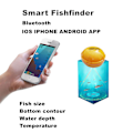 Miniatyrbild 1 av 6: LCD-skärm Fisksökare, Trådlös Ekolod Fisksökare för Kajaker, Kanoter, Isfiske, Realtidsdataöverföring till Smarta Enheter, Inget Internet