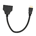 Miniatyrbild 1 av 7: HD Multimedia Interface Splitter 1 ingång till 2 utgångar Hane till Dubbel Hona HD Multimedia Interface Adapterkabel