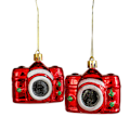 Miniatyrbild 1 av 5: Julgransprydnader, Set med 2 Julhattar och Polkagrisar Juldekorationer Små Hängen Style 2