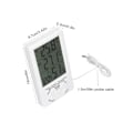 Miniatyrbild 6 av 8: Digital Hygrometer Termometer För Inomhus Utomhus, Rumfuktighetstestare Med Visualiserad Stor LCD-skärm Och Enkel Installation För Hemmakontor