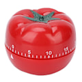 Miniatyrbild 2 av 8: Charmig tomatformad mekanisk timer, 60 minuters nedräkningspåminnelse för kök, skolor, skönhetssalonger och gym, lätt att använda, högt ringsignalslarm