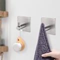 Miniatyrbild 4 av 5: Handdukskrokar, 4-pack, handdukshållare, väggkrokar, självhäftande krokar, självhäftande KLB