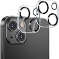 Miniatyrbild 2 av 5: GLiving pansarglas för iPhone 13, 3-pack kameraskydd, härdat glas,